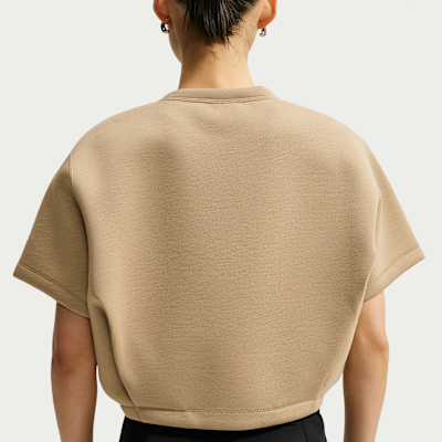 Nike Pregame Fleece Oversize Mod-Crop Kadın Üstü görsel 2