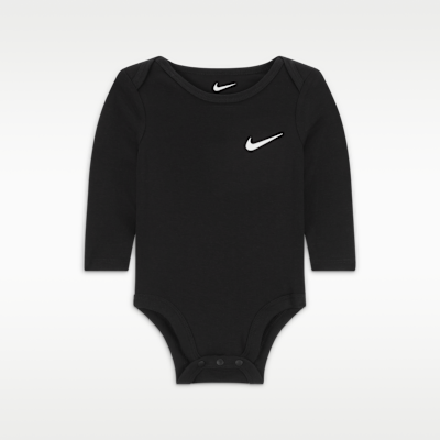 Nike Essentials Baby 3-Pack Long Sleeve Bodysuits