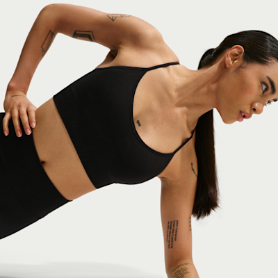 Nike Pro Seamless Hafif Destekli Pedli Kadın Spor Sütyeni görsel 3