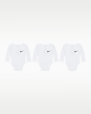 Детские  Nike Essentials Baby 3-Pack Long Sleeve Bodysuits