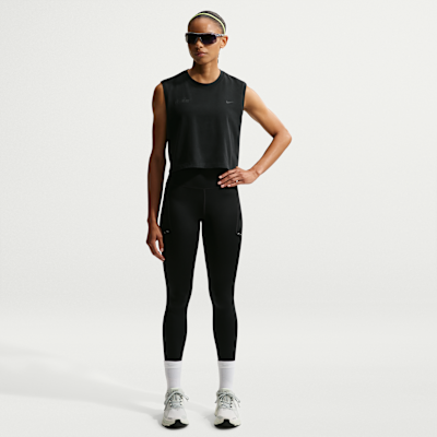 Nike Swift Butterfly Dri-FIT Kolsuz Kadın Koşu Tişörtü görsel 4