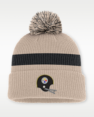 Мужские Pittsburgh Steelers Rewind Peak Nike NFL Cuffed Pom Beanie