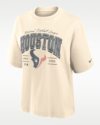 Женская футболка Houston Texans Vintage Mod Boxy Nike NFL