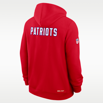 New England Patriots Alt Offensive Set Play Sideline Men's Nike Dri-FIT NFL Pullover Hoodie