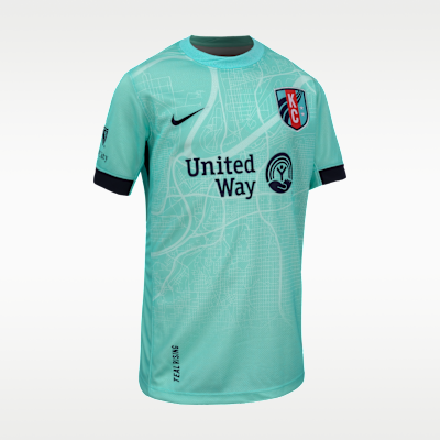 Debinha de Oliveira KC Current 2025 Stadium Away Big Kids' Nike Dri-FIT NWSL Replica Jersey