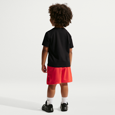 Conjunto de 2 piezas Victory Lap con shorts de malla infantil Nike Sportswear