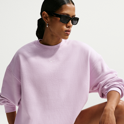 Nike Studio Fleece Orta Kalınlıkta Oversize Crew Kadın Sweatshirt'ü görsel 3