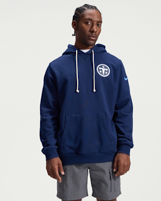 Мужское худи Tennessee Titans Rivalries Collection Sideline Nike Dri-FIT NFL Pullover Hoodie