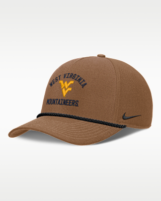 Мужские West Virginia Military Appreciation Rise Nike Dri-FIT College A-Frame Adjustable Hat