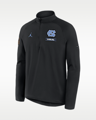 Мужские North Carolina 2026 Military Appreciation Stride Jordan Brand Dri-FIT College 1/2-Zip Long-Sleeve Top