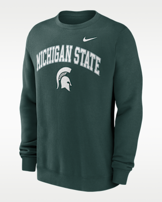 Мужские  Michigan State Arch Nike College Pullover Crew