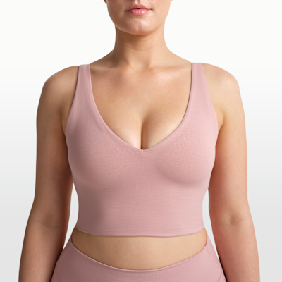 NikeSKIMS Matte Women's V-Neck Long-Line Bra