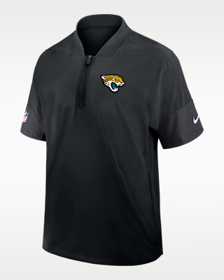 Мужская куртка Jacksonville Jaguars Sideline Coach Nike NFL 1/2-Zip Short-Sleeve