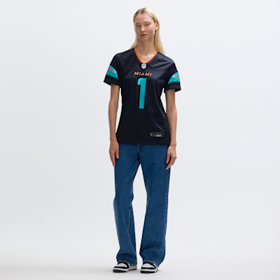 Jersey Nike de la NFL Game para mujer Tua Tagovailoa Miami Dolphins Rivalries Collection