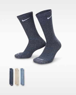 Unisex носки Nike Everyday Plus Cushioned Training Crew Socks (3 Pairs) для тренировок