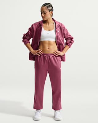 Женские  Nike Studio Fleece Sport Therma-FIT Mid-Rise Pants