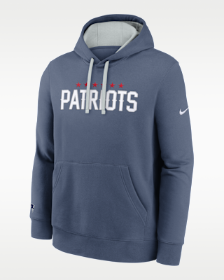 Мужское худи New England Patriots Rivalries Collection Club Nike NFL Pullover Hoodie