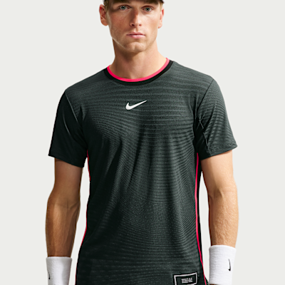 NikeCourt Slam Aero-FIT Kısa Kollu Erkek Tenis Üstü