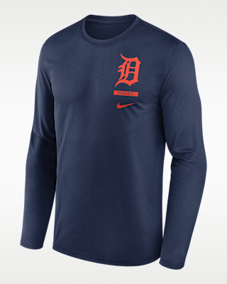 Мужская футболка Detroit Tigers 2-Hit Legend Nike Dri-FIT MLB Long-Sleeve