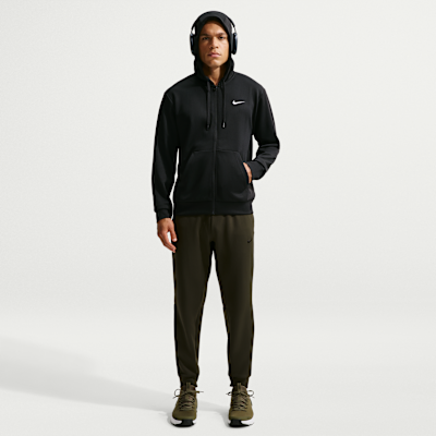 Nike Flex Dri-FIT UV Korumalı Fleece Tam Boy Fermuarlı Erkek Kapüşonlu Üst görsel 4