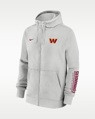 Мужское худи Washington Commanders Club Nike NFL Full-Zip Hoodie