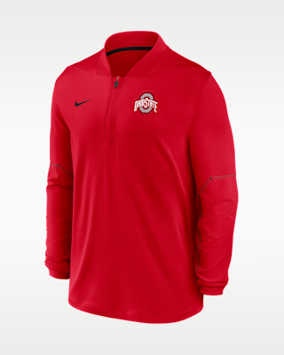 Мужские  Ohio State Sideline Nike Dri-FIT College 1/2-Zip Top