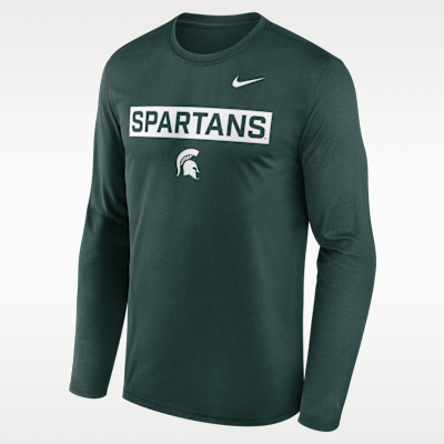 Michigan State Primetime Legend 2-Hit Men's Nike Dri-FIT College Long-Sleeve T-Shirt