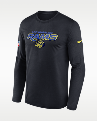 Мужская футболка Los Angeles Rams Rivalries Collection Sideline Legend Nike Dri-FIT NFL Long-Sleeve