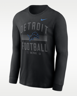 Мужская футболка Detroit Lions Essential Nike Dri-FIT NFL Long-Sleeve