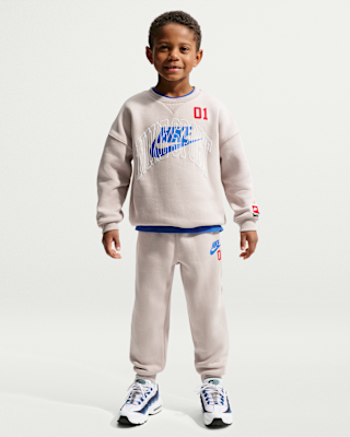 Детские Nike Sportswear Little Kids' Multisport 2-Piece Fleece Crew Set