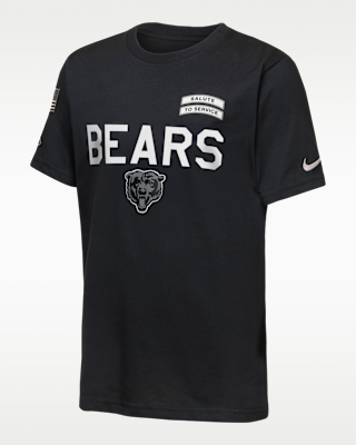 Детская футболка Chicago Bears Salute to Service Sideline Big Kids' Nike Dri-FIT NFL