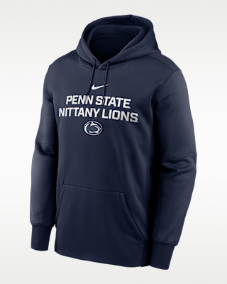 Мужское худи Penn State Team Stacked Men’s Nike Therma College Pullover Hoodie