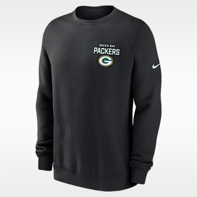 Green Bay Packers Draw Block Club Men's Nike NFL Pullover Crew