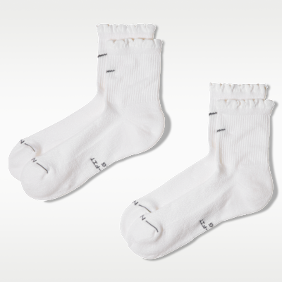 Nike Everyday Elevated Yuvarlatılmış Boğazlı Micro-Crew Çoraplar (2 Çift)