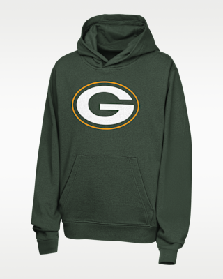 Детское худи Jordan Love Green Bay Packers Big Kids' Nike NFL Pullover Hoodie