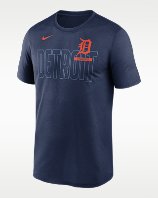 Мужская футболка Detroit Tigers Knockout Team Legend Nike Dri-FIT MLB