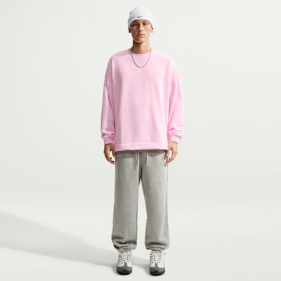 Nike Sportswear Club Oversize Fransız Havlu Kumaşı Crew Yakalı Erkek Sweatshirt'ü görsel 4