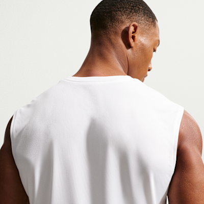 Nike Dri-FIT Kolsuz Erkek Antrenman Üstü görsel 2