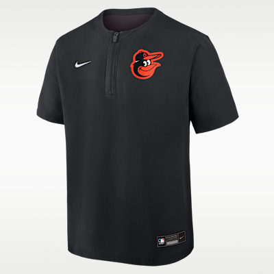 Baltimore Orioles Authentic Collection Men's Nike Dri-FIT MLB 1/4-Zip Short-Sleeve Windshirt