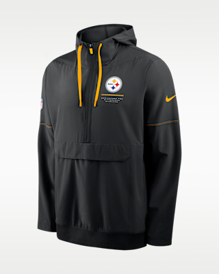 Мужская куртка Pittsburgh Steelers Sideline Anorak Nike NFL 1/2-Zip Hooded