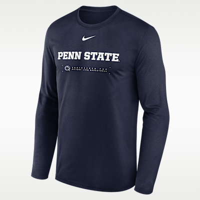 Penn State Courtside Basketball Shootaround Legend Men's Nike Dri-FIT College Long-Sleeve T-Shirt