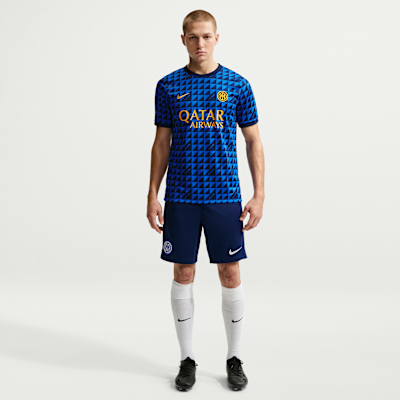 Nike Inter Milan Nike Dri-FIT Maç Öncesi Erkek Futbol Üstü görsel 4