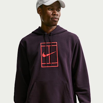 NikeCourt Slam Dri-FIT Fleece Erkek Kapüşonlu Tenis Üstü