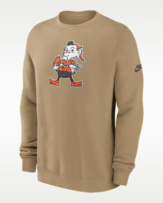 Мужские  Cleveland Browns Swing Pass Rewind Club Nike NFL Pullover Crew
