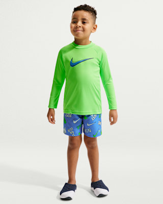 Детские шорты Nike Swim Little Kids' (Boys') Long Sleeve Top Short Set