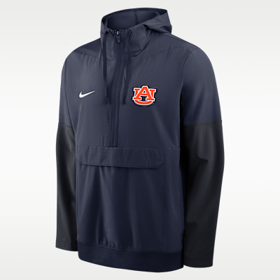 Chamarra universitaria Nike con gorro de medio cierre para hombre Auburn Anorak