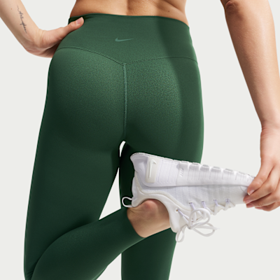 Nike Zenvy Yüksek Belli Bilek Üstü Ön Dikişsiz Kadın Taytı görsel 4