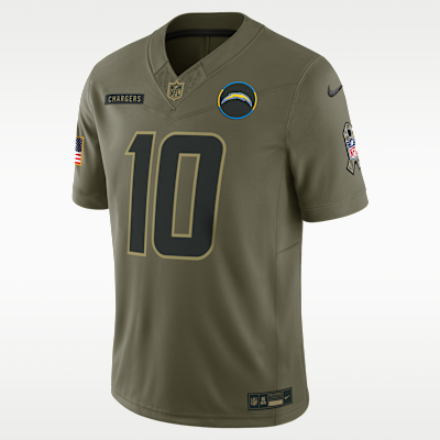Jersey Nike Dri-FIT Limited de la NFL para hombre Justin Herbert Los Angeles Chargers Salute to Service