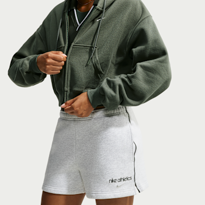 Nike Studio Fleece Orta Kalınlıkta Normal Belli Kadın Şortu görsel 4