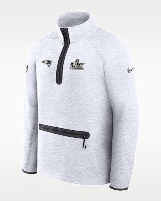 Мужские  New England Patriots Super Bowl LX Opening Night Tech Fleece Nike NFL 1/2-Zip Top